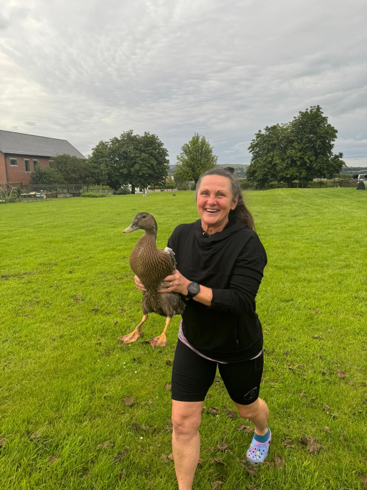 Sharon from get Up Keep Going CIC with the infamous duck in hand